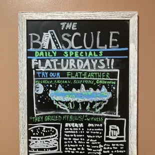 a blackboard with information on it