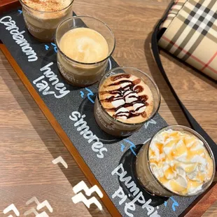 Latte Coffee Flight!