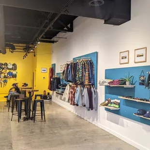 the interior of the store