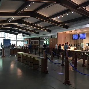 the inside of a restaurant