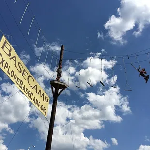 Base Camp's High ropes Course