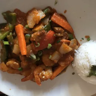 Shrimp Curry Lunch