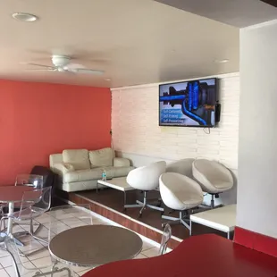 Inside -lounge area