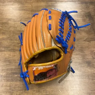 Revived old glove.  Newly cleaned, conditioned and relaced