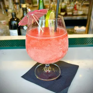 Frozen strawberry margarita