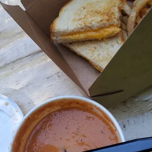 Grilled cheese with Tomato Bisque