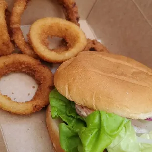 Chicken Sandwifh with their specialty sauce very delicious moist chicken