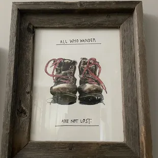 a pair of hiking boots