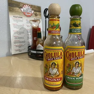 Yay for green hot sauce!