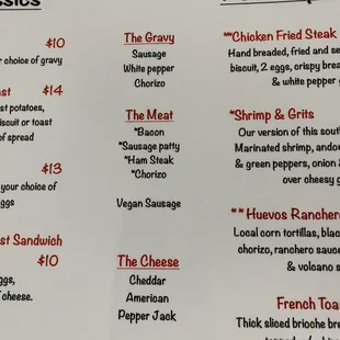 I love that there are lots of choices for gravy and meats