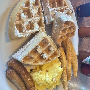 Chicken and waffles