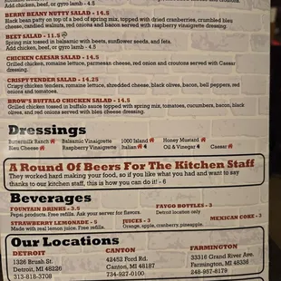 Menu one