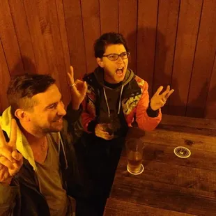 Patio antics