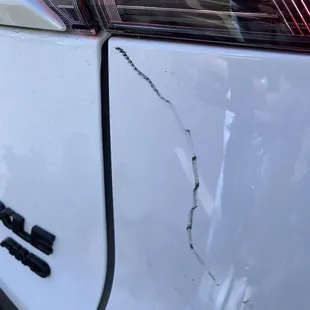 Thank you for loading my bench yesterday, I really appreciate that; but bummer, this is my brand new car. 8/13/22 :(