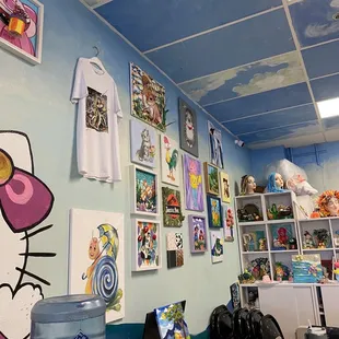 Inside the studio for kids.