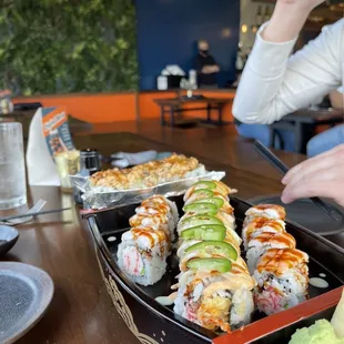 Sushi and interior
