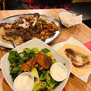 a variety of dishes