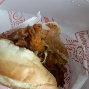 Spicy chicken sandwich.