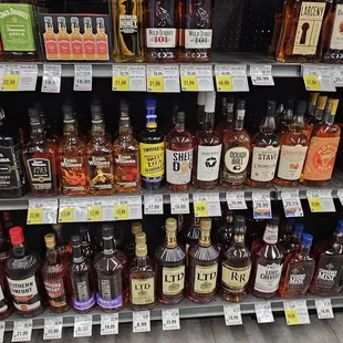 bottles of alcohol on a shelf