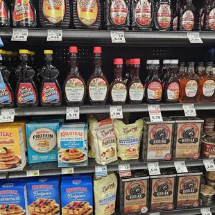  a variety of food items in a grocery store
