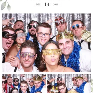 Open Air Photo Booth with custom overlay and props