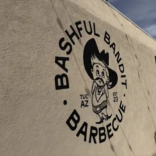 a sign on the side of a building