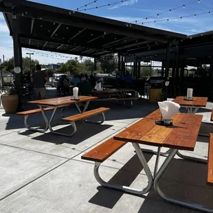 Outside seating area