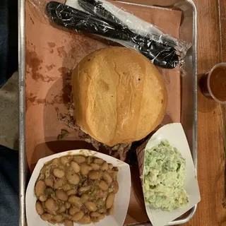 Green Chile Pulled Pork Sandwich
