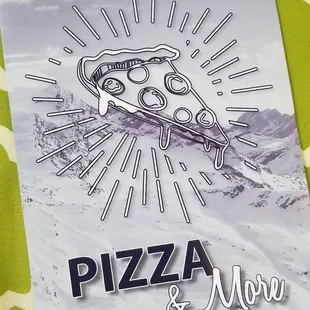Menu, coupons on the back!