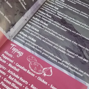 Inside menu