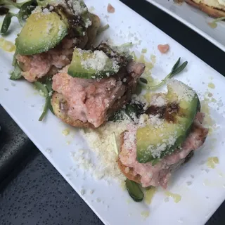 smoked salmon bruschetta