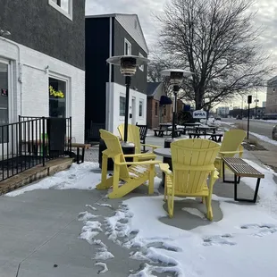 outside