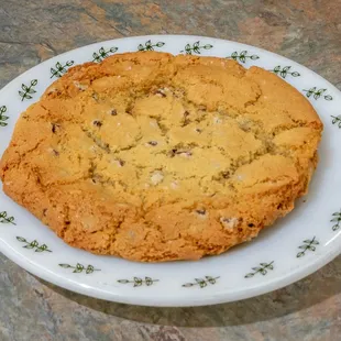 a cookie on a plate
