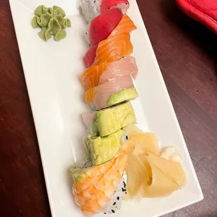 Beautiful Rainbow Roll