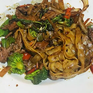 Pad Kee Mao with beef