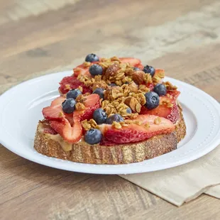 Almond Butter Granola Toast
