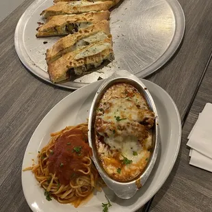 Custom calzone &amp; chicken parmigiana