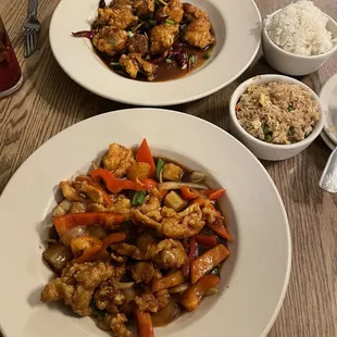 Crispy Pineapple Chicken Orange Glaze
