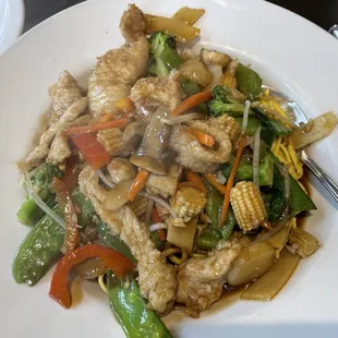 Pan Fried Noodles with Pork