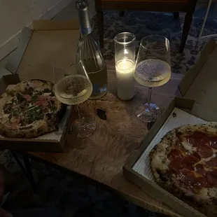 on the right - their pepperoni pie