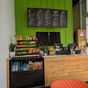 A peek inside the restaurant.