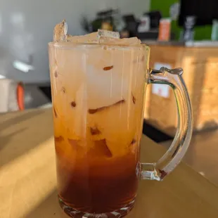 One of my fave beverages - Thai iced tea - creamy and sweet.