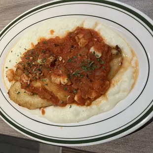a plate of food on a table