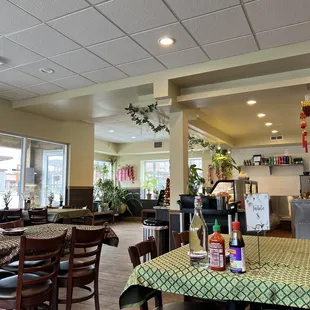 the dining area