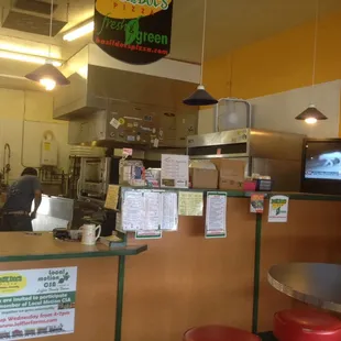 Inside area with tv.