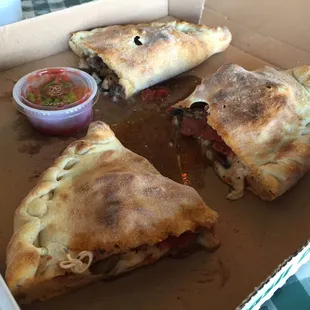 One and a half calzones