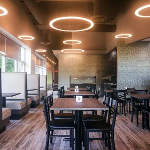 the interior of a restaurant