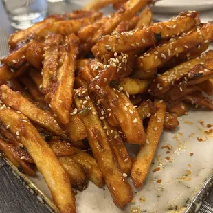 Honey chili crispy potatoes