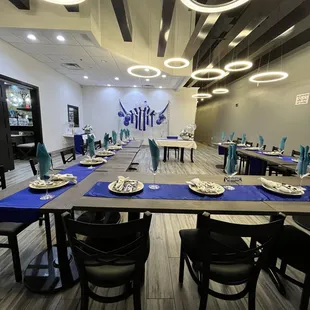 Separate party Room suitable for  gatherings and meetings for up to 55 people.call to schedule a meeting to discuss your event.