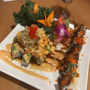 King Dragon Roll &amp; Volcano Roll  THE BEST !!